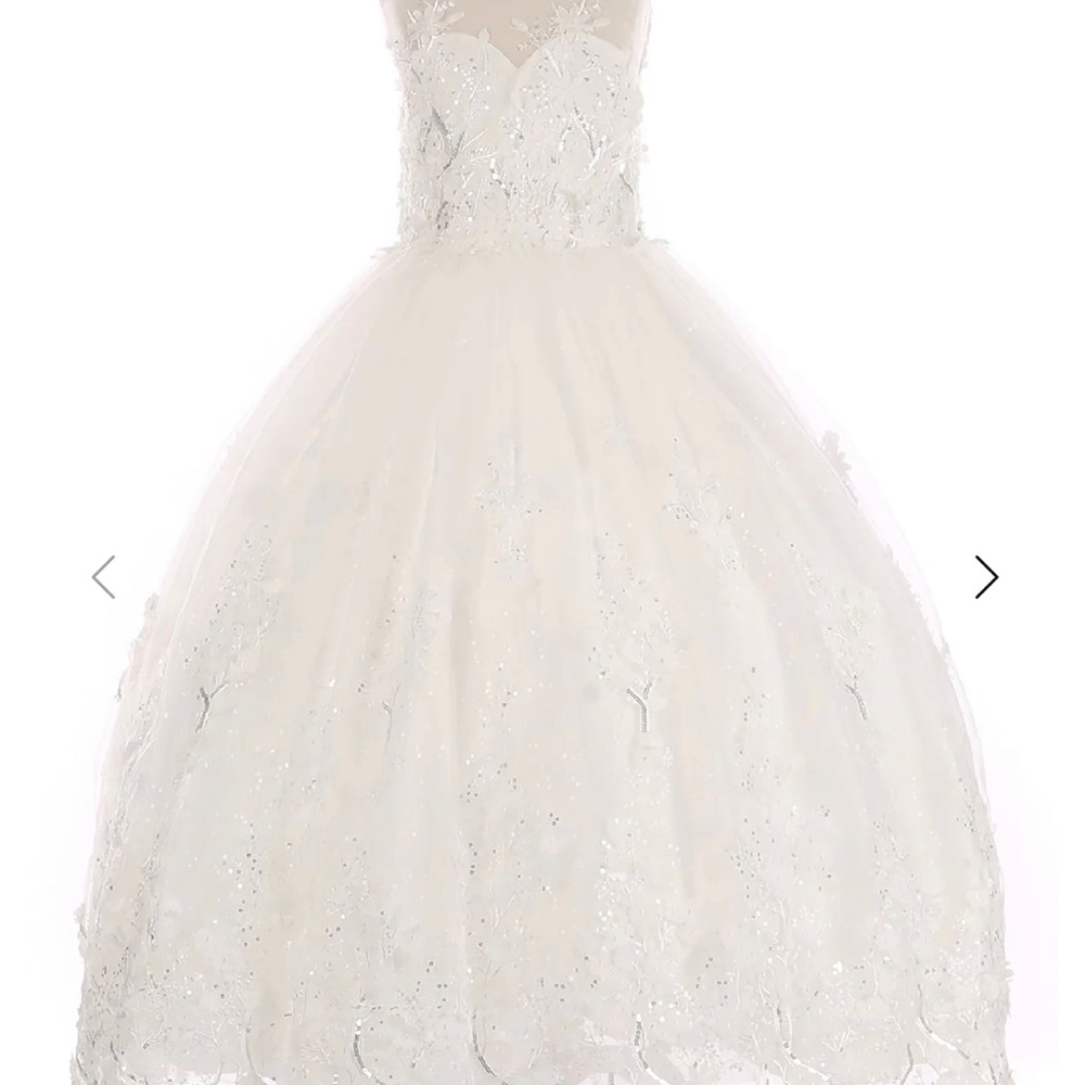 New never worn little girl formal dress
